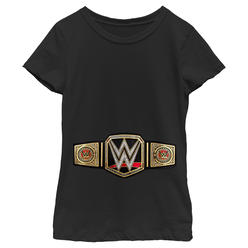 WWE Girl's WWE Championship Belt  Graphic T-Shirt