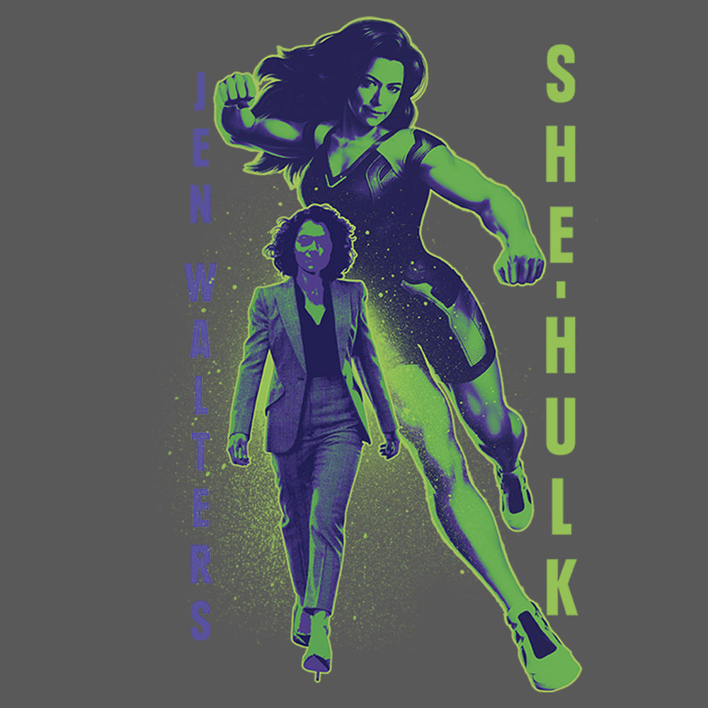 She-Hulk: Attorney at Law Girl's She-Hulk: Attorney at Law Brains and Muscles  Graphic T-Shirt