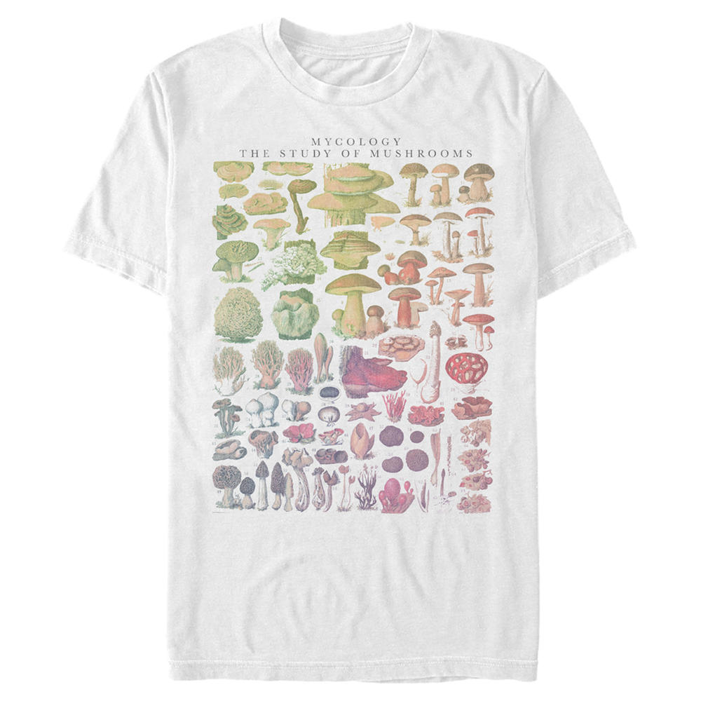 Lost Gods Men's Lost Gods Mycology the Study of Mushrooms  Graphic T-Shirt