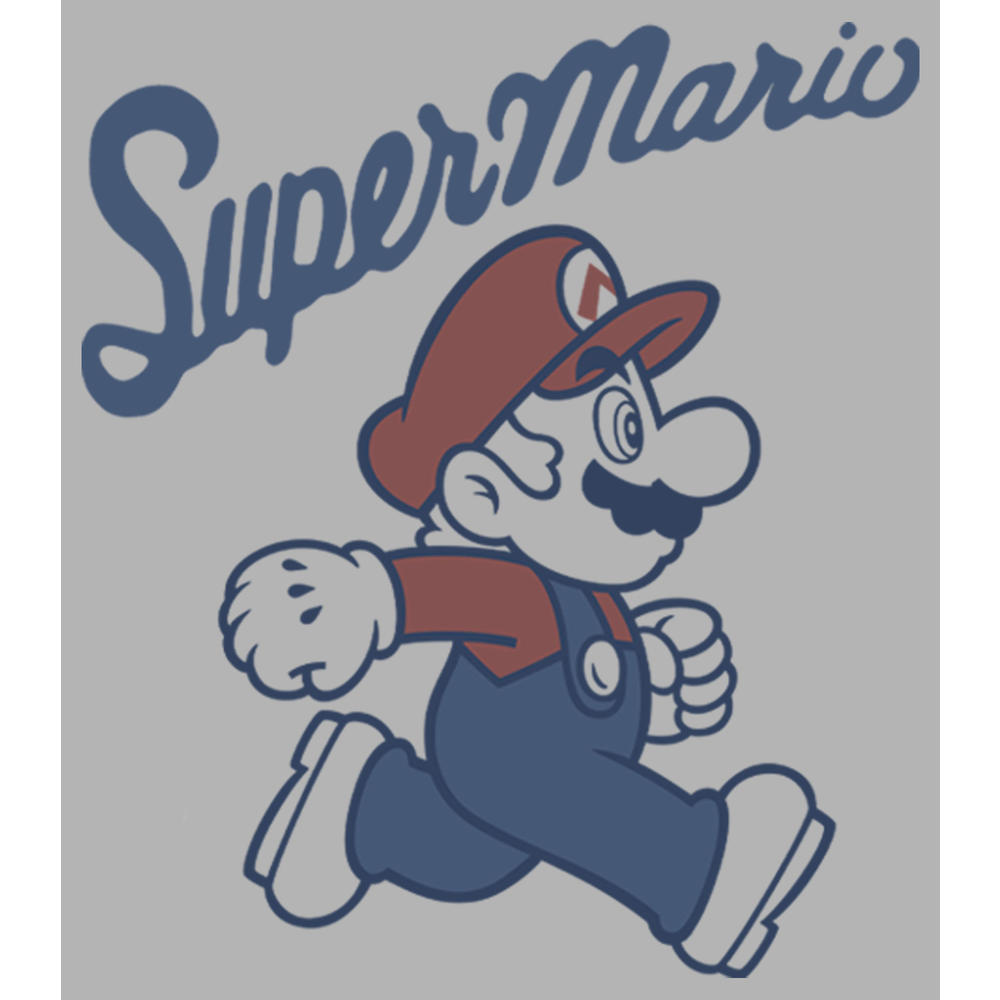Nintendo Men's Nintendo Super Mario Side Profile  Pull Over Hoodie