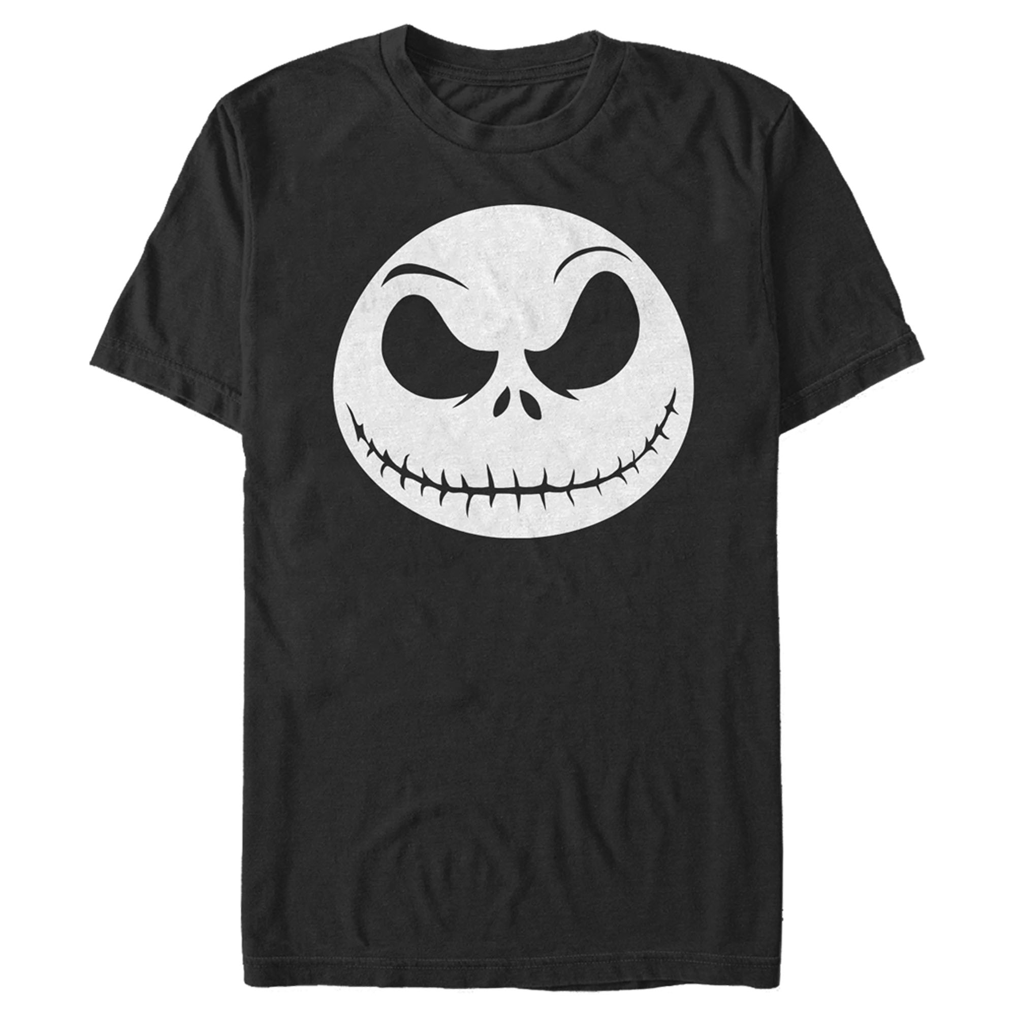The Nightmare Before Christmas Men's The Nightmare Before Christmas Jack Skellington Face  Graphic T-Shirt