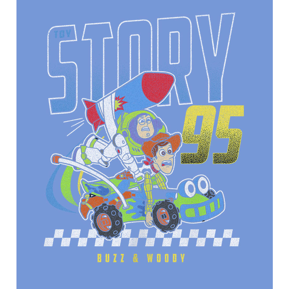 Disney Boy's Toy Story Buzz & Woody Rocket Car  Performance Graphic T-Shirt