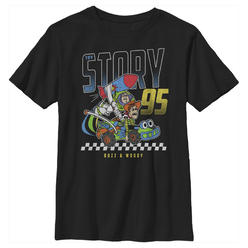 Disney Boy's Toy Story Buzz & Woody Rocket Car  Graphic T-Shirt