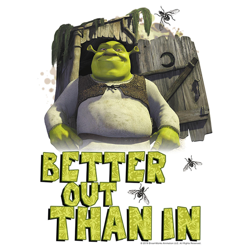 Shrek Boy's Shrek Better Out Than In Shrek  Graphic T-Shirt