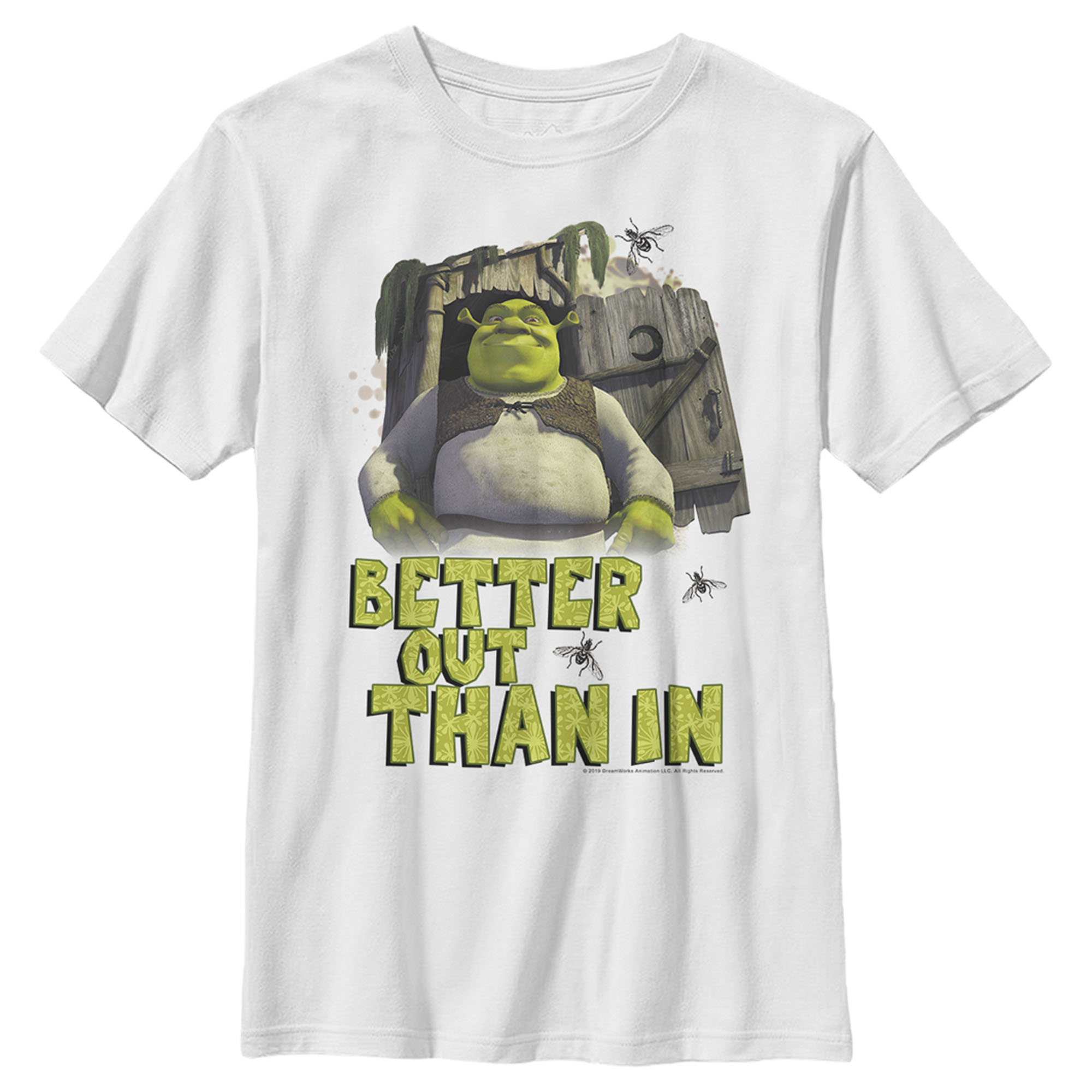 Shrek Boy's Shrek Better Out Than In Shrek  Graphic T-Shirt