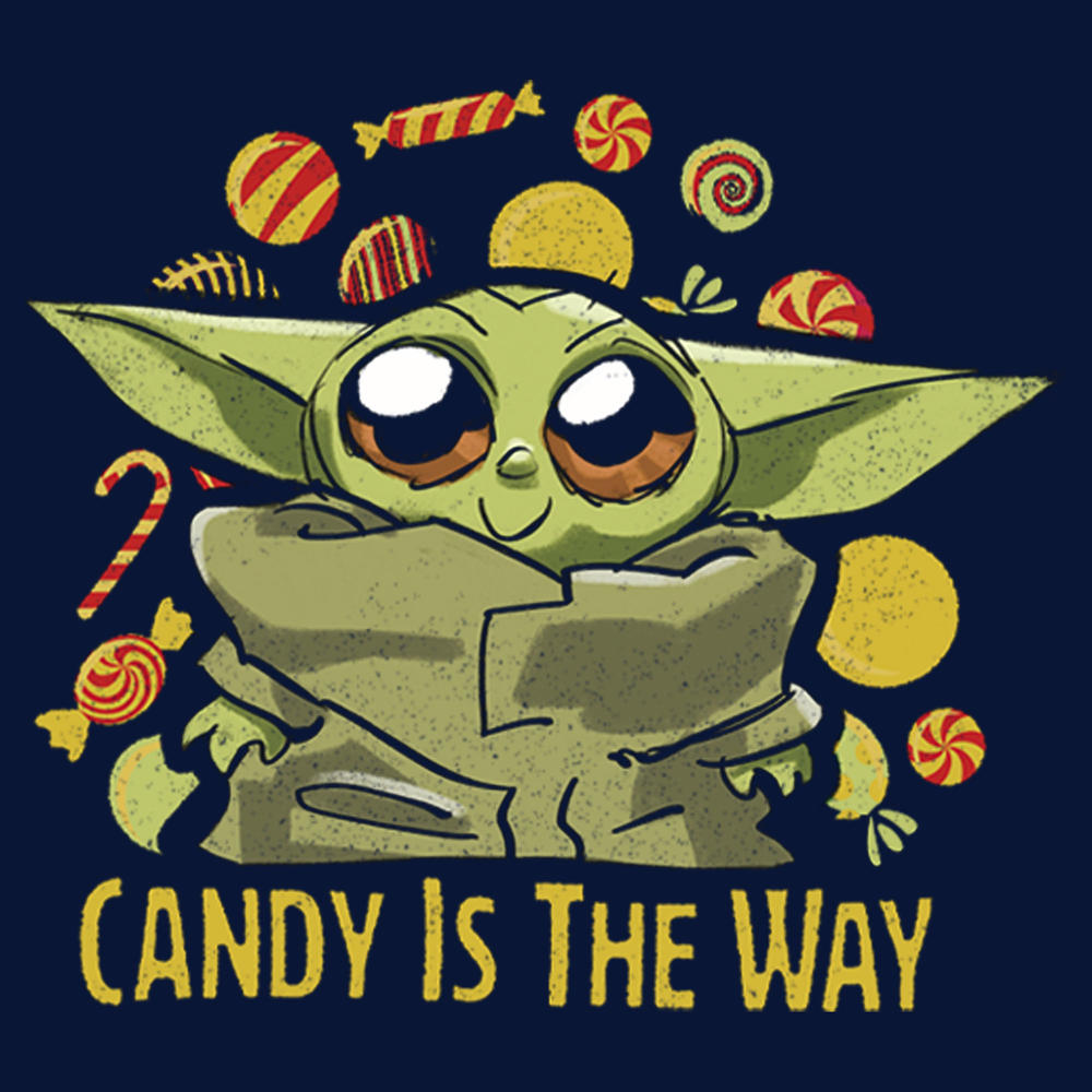 Star Wars Boy's Star Wars: The Mandalorian Follow the Candy  Graphic T-Shirt