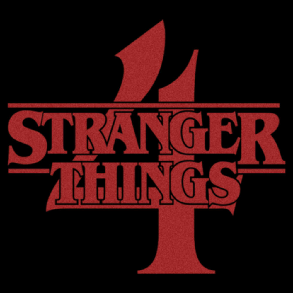 Stranger Things Red Letters Women's Stranger Things Red Logo 4 Graphic Tee
