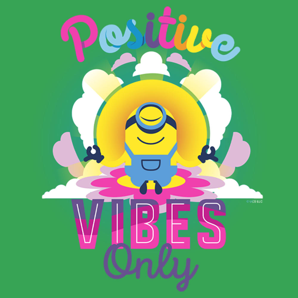 Minions: The Rise of Gru Junior's Minions: The Rise of Gru Stuart Positive Vibes Only  Graphic T-Shirt