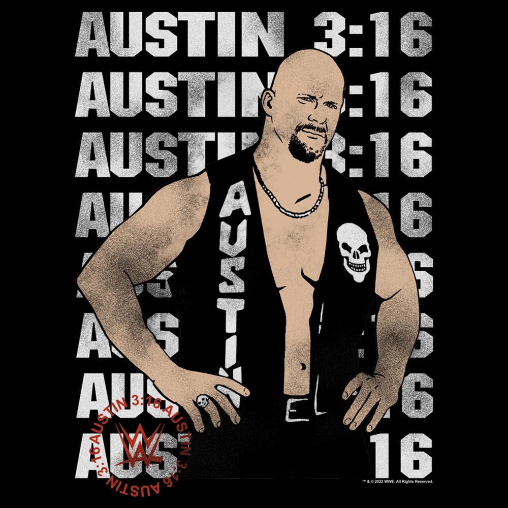 Junior's WWE Stone Cold Steve Austin 3:16 Animated Graphic Tee