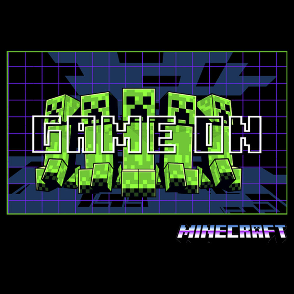 Minecraft Junior's Minecraft Creepers Game On  Graphic T-Shirt