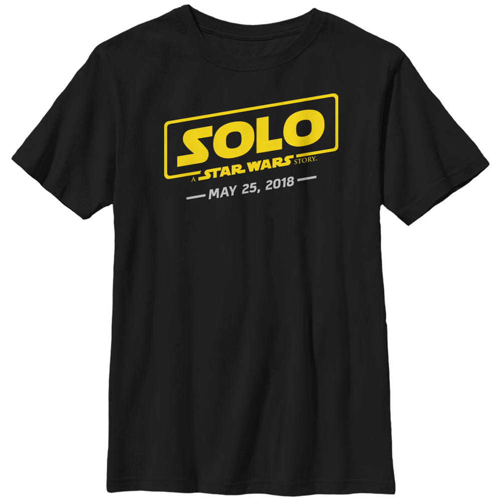 Star Wars Boy's Solo: A Star Wars Story Logo Scrawl  Graphic Tee