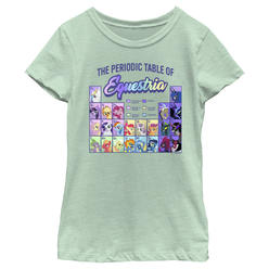 My Little Pony Girl's My Little Pony Periodic Table of Equestria  Graphic T-Shirt
