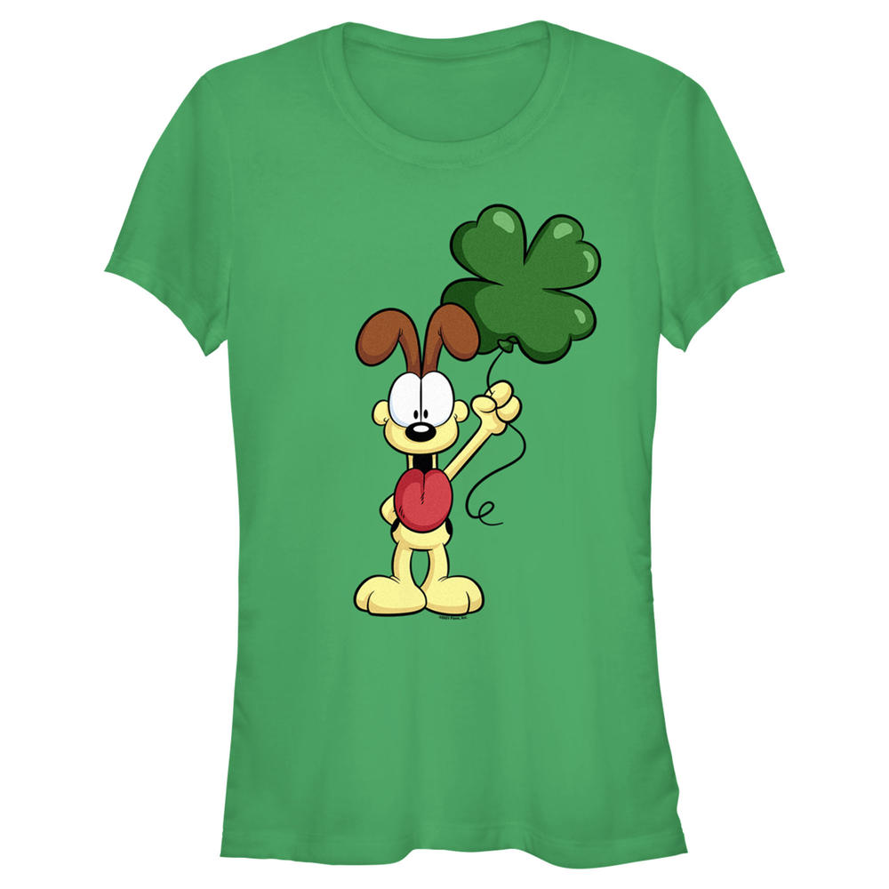 Garfield Junior's Garfield St. Patrick's Day Odie Shamrock Balloon  Graphic T-Shirt