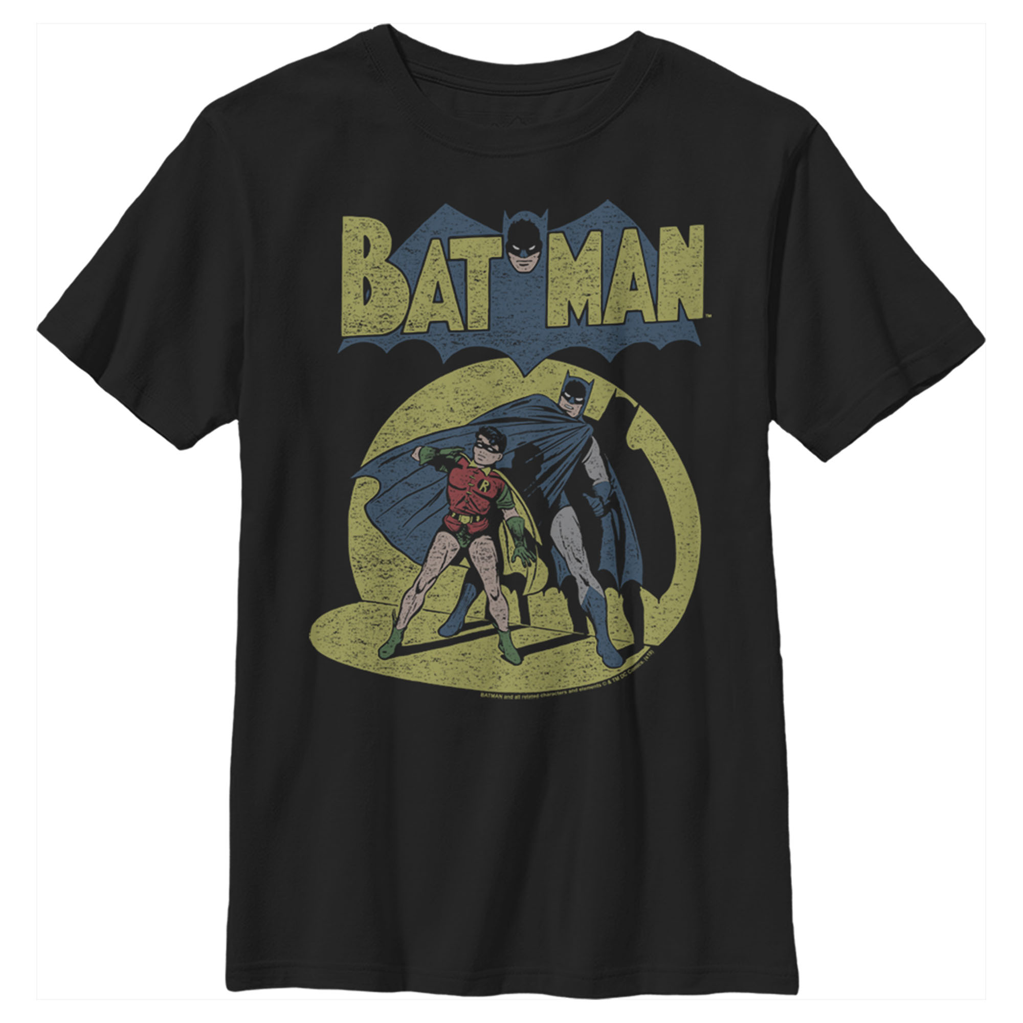 DC Comics Boy's Batman Hero and Sidekick Spotted  Graphic T-Shirt