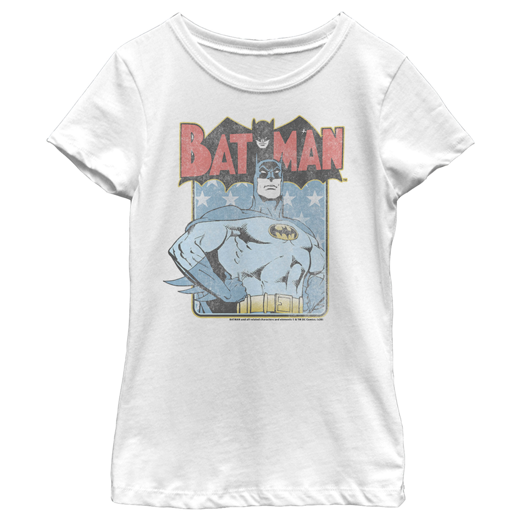 DC Comics Girl's Batman US Vigilante and Hero  Graphic T-Shirt