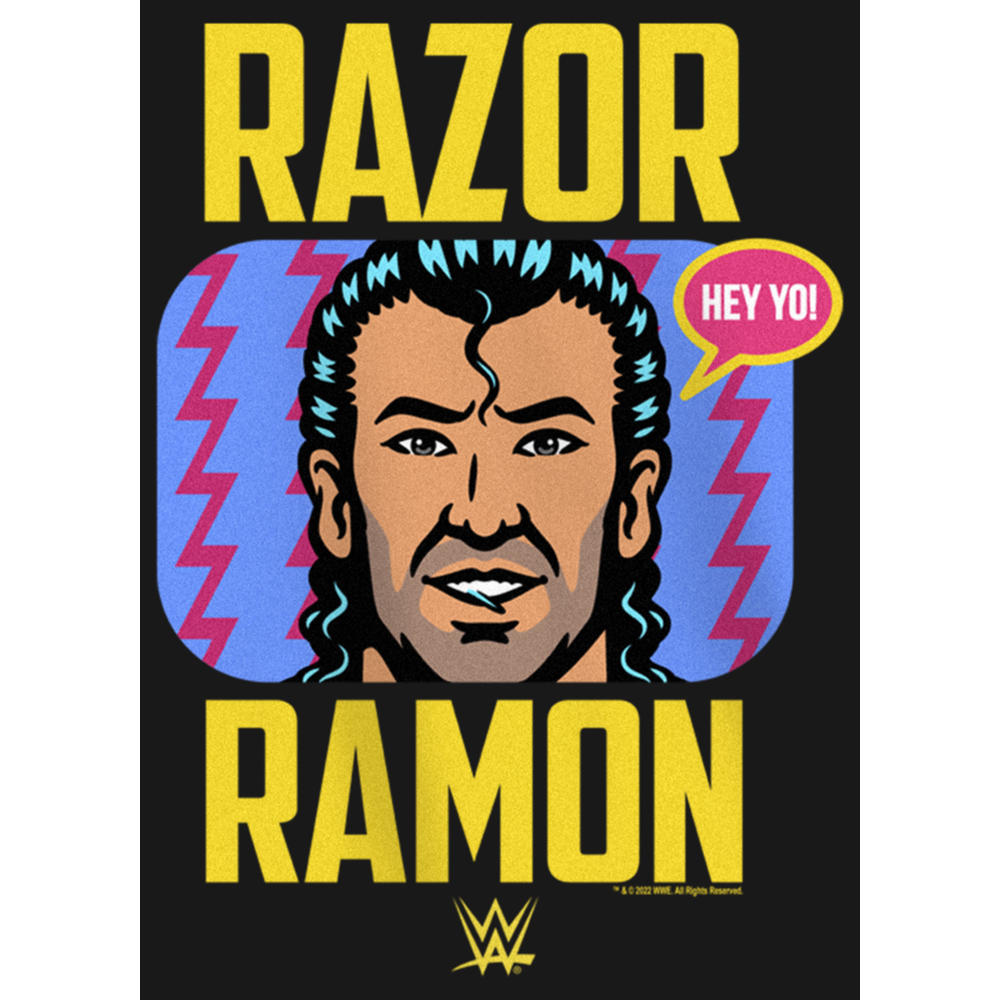 WWE Girl's WWE Razor Ramon Comic Graphic Tee