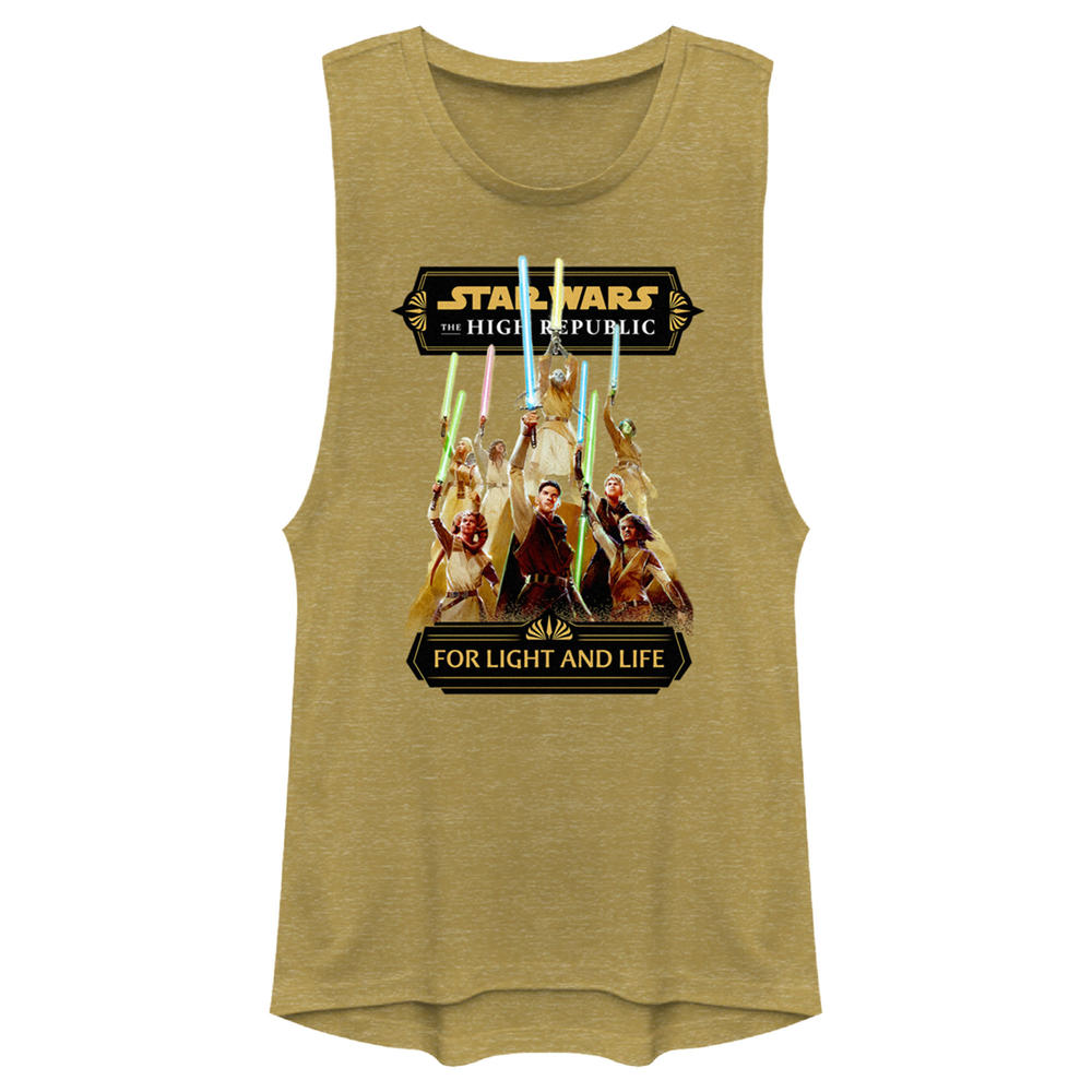 Star Wars The High Republic Junior's Star Wars The High Republic Jedi For Light and Life  Festival Muscle Graphic Tee