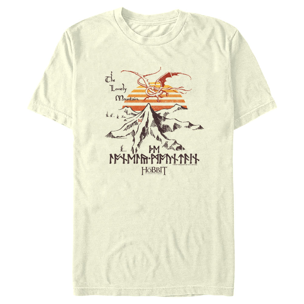 Lord of the Rings Men's The Hobbit: An Unexpected Journey The Lonely Mountain  Graphic T-Shirt