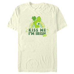 Care Bears Men's Care Bears St. Patrick's Day Good Luck Bear kiss Me I'm Irish-ish  Graphic T-Shirt