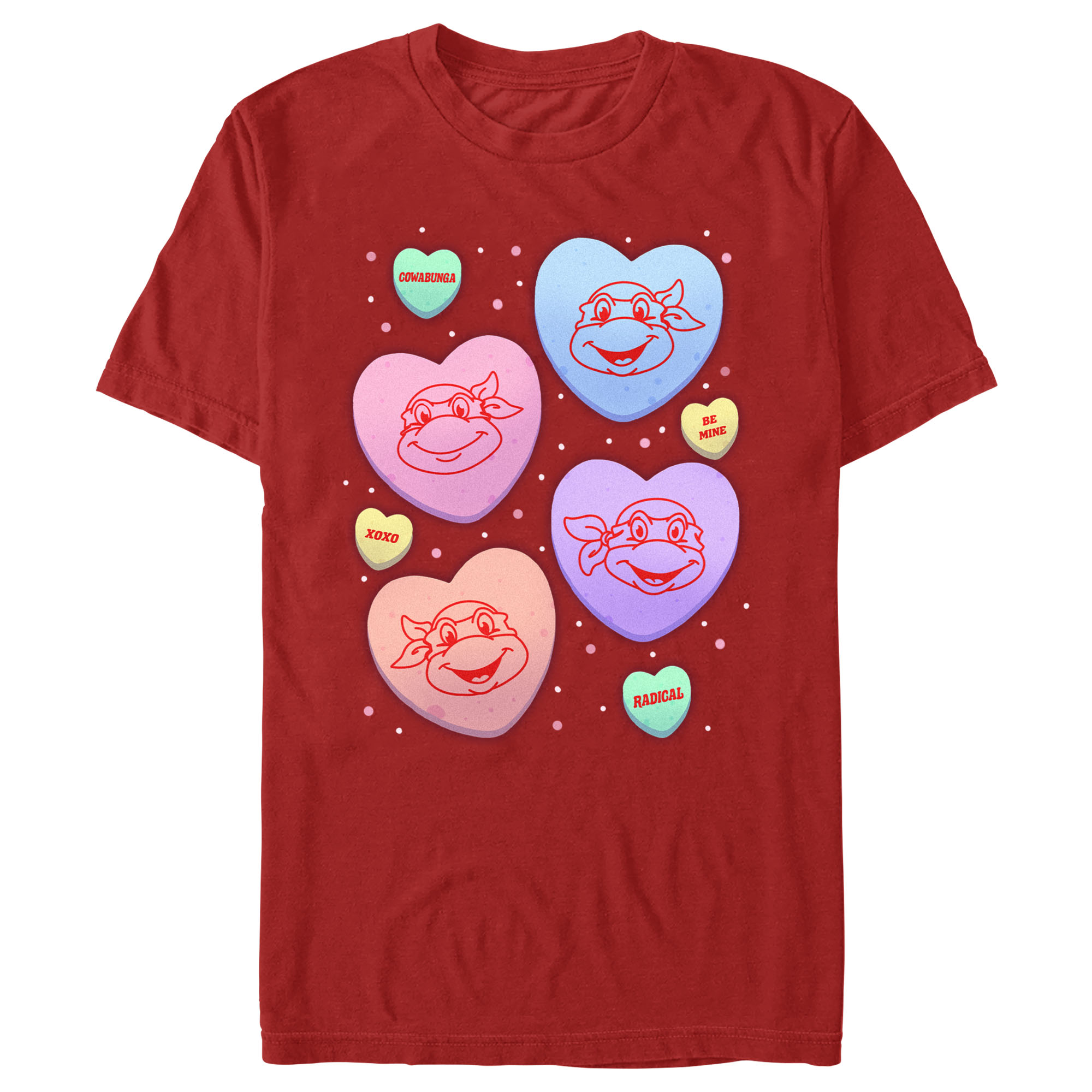 Teenage Mutant Ninja Turtles Boy's Teenage Mutant Ninja Turtles Candy Hearts  Graphic T-Shirt