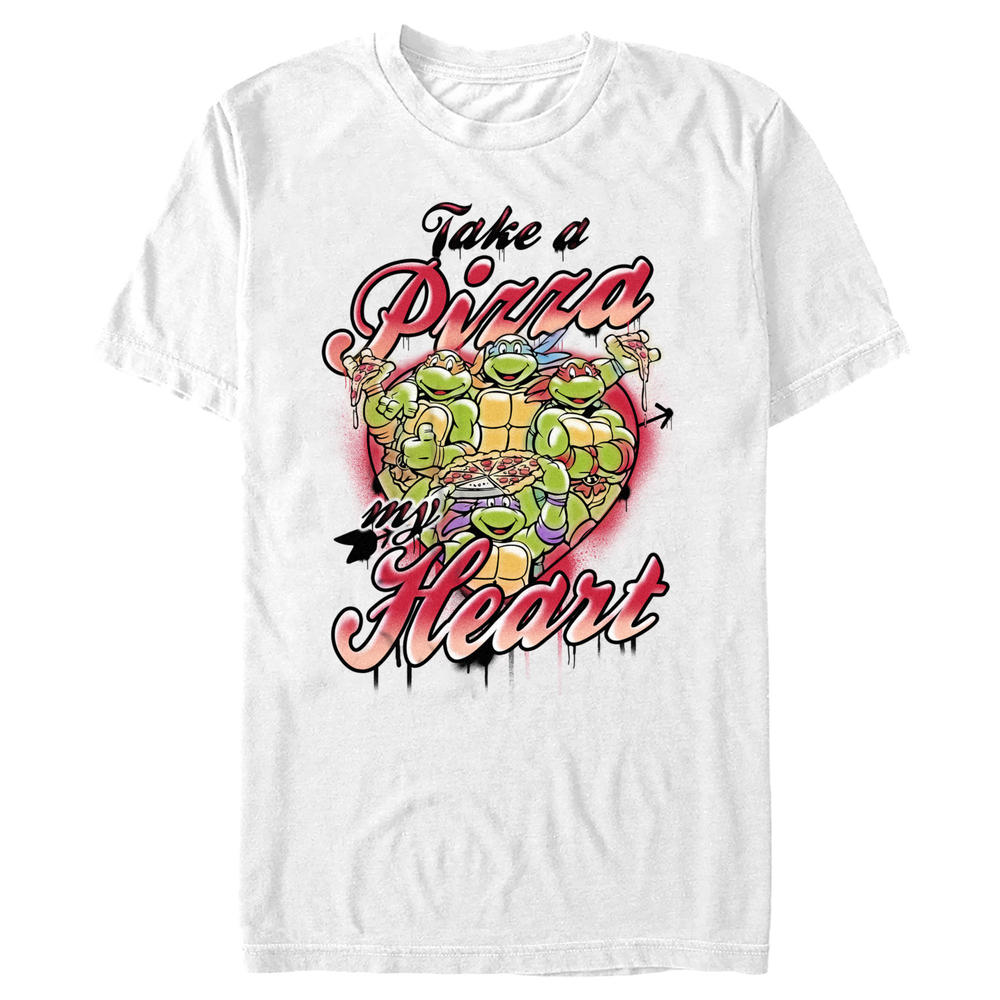 Teenage Mutant Ninja Turtles Boy's Teenage Mutant Ninja Turtles Take a Pizza My Heart  Graphic T-Shirt