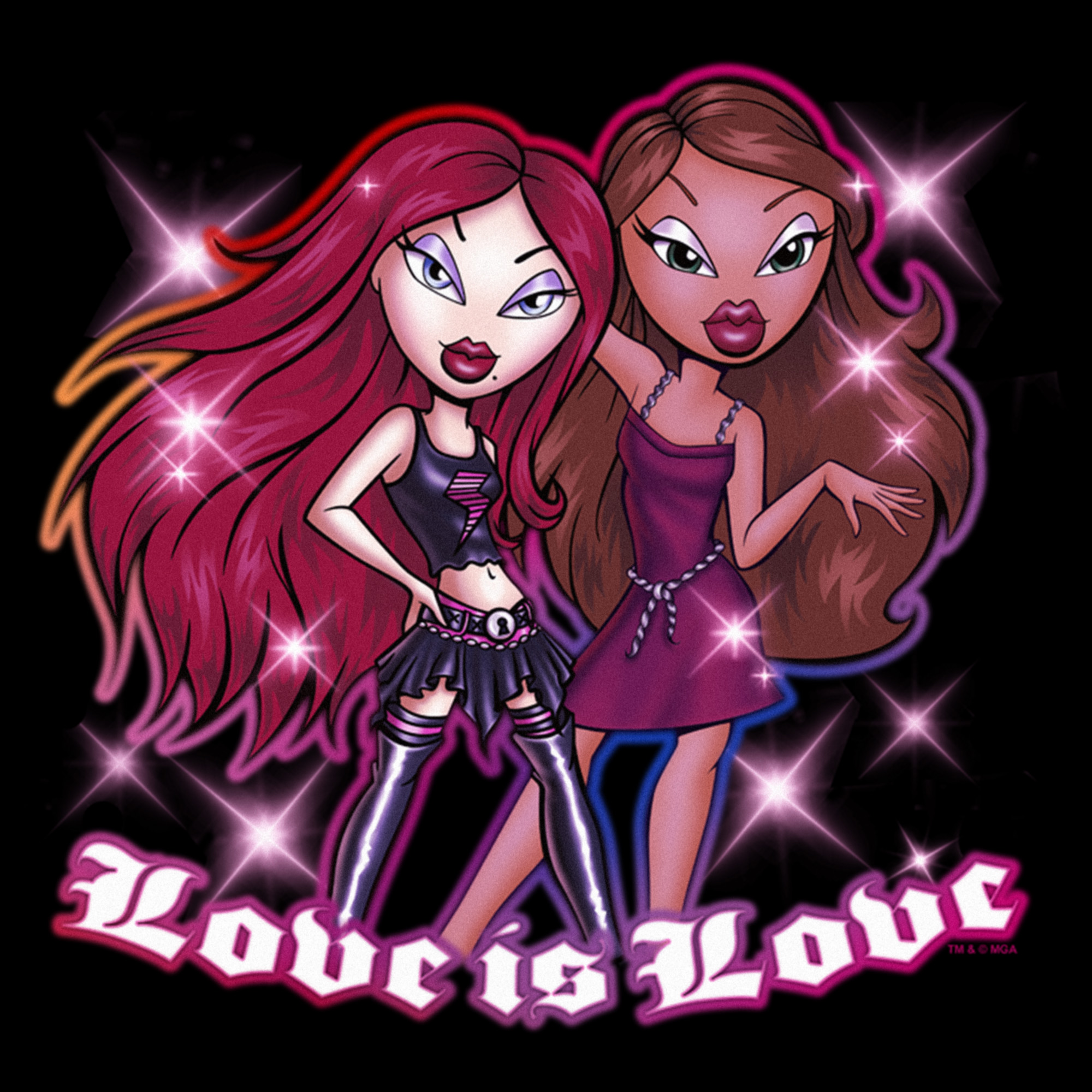 Bratz Women's Bratz Love is Love  Graphic T-Shirt