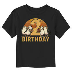 Star Wars Toddler's Star Wars 2nd Birthday and Porgs  Graphic T-Shirt
