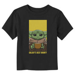 Star Wars Toddler's Star Wars: The Mandalorian Grogu Galaxy's Best Bounty  Graphic T-Shirt