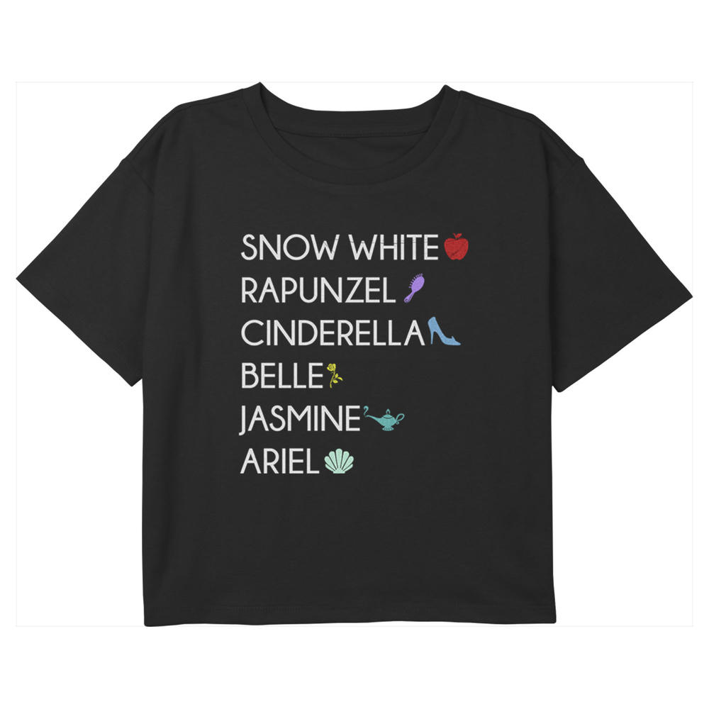 Disney Girl's Disney Princesses Princess Icons  Graphic T-Shirt