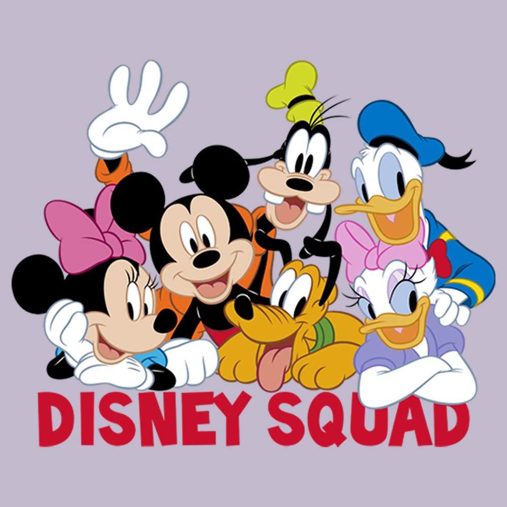 Mickey & Friends Junior's Mickey & Friends Disney Squad Group Shot  Graphic T-Shirt
