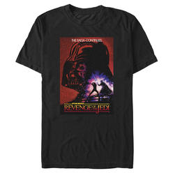 Star Wars: Return of the Jedi Men's Star Wars: Return of the Jedi Return of the Jedi The Saga Continues Poster  Graphic T-Shirt