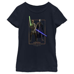 Star Wars: Tales of the Jedi Girl's Star Wars: Tales of the Jedi Count Dooku and Qui-Gon Jinn  Graphic T-Shirt