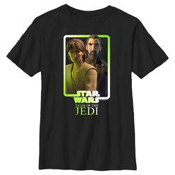 Star Wars: Tales of the Jedi Boy's Star Wars: Tales of the Jedi Count Dooku and Qui-Gon Jinn Duo  Graphic T-Shirt