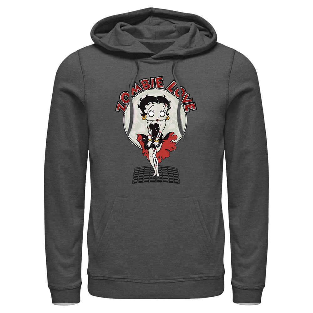 Betty Boop Men's Betty Boop Valentine's Day Zombie Love Dress Pull Over ...