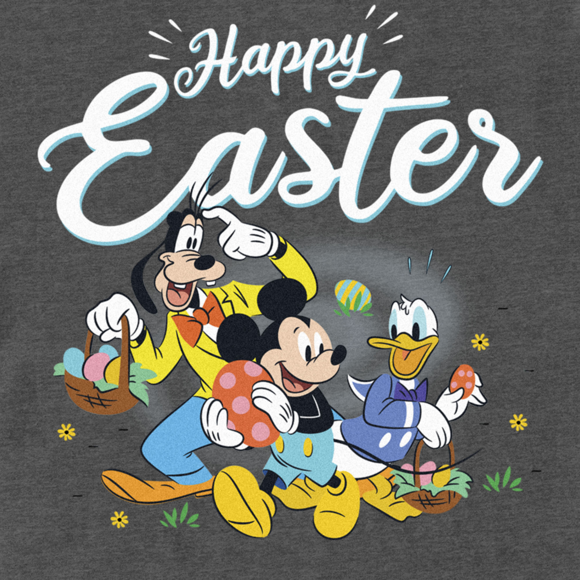 Mickey & Friends Men's Mickey & Friends Happy Easter Friends  Graphic T-Shirt