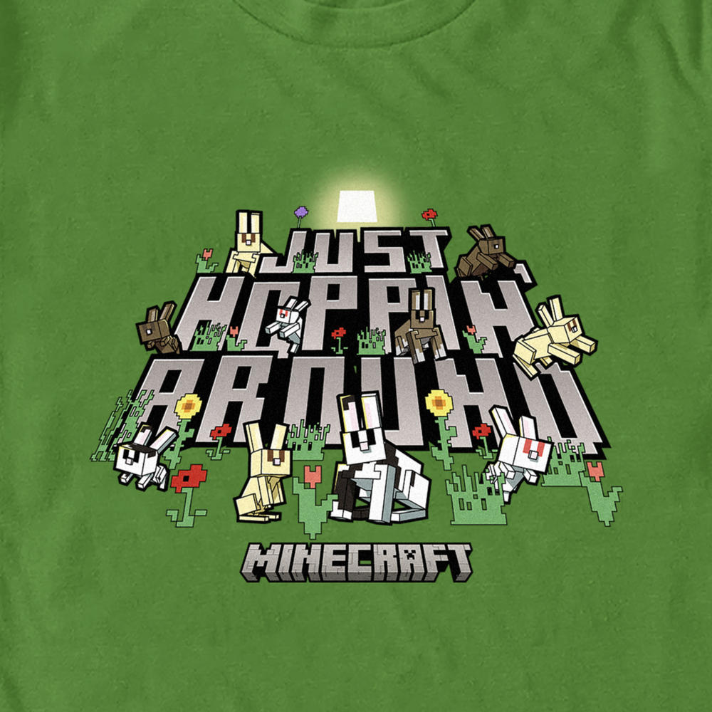 Minecraft Men's Minecraft Just Hoppin' Around  Graphic T-Shirt