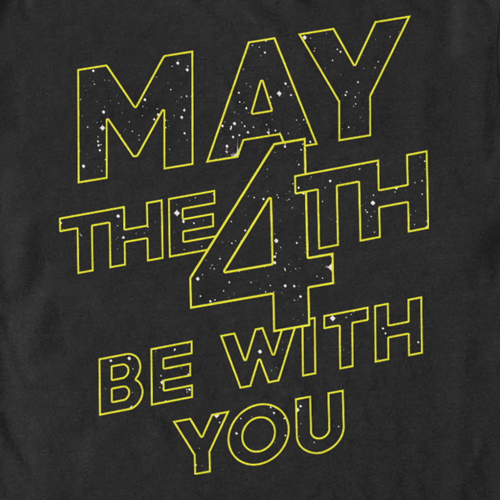 Star Wars Men's Star Wars May the 4th Be With You Stars  Graphic T-Shirt
