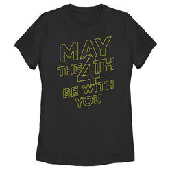 Star Wars Women's Star Wars May the 4th Be With You Stars  Graphic T-Shirt