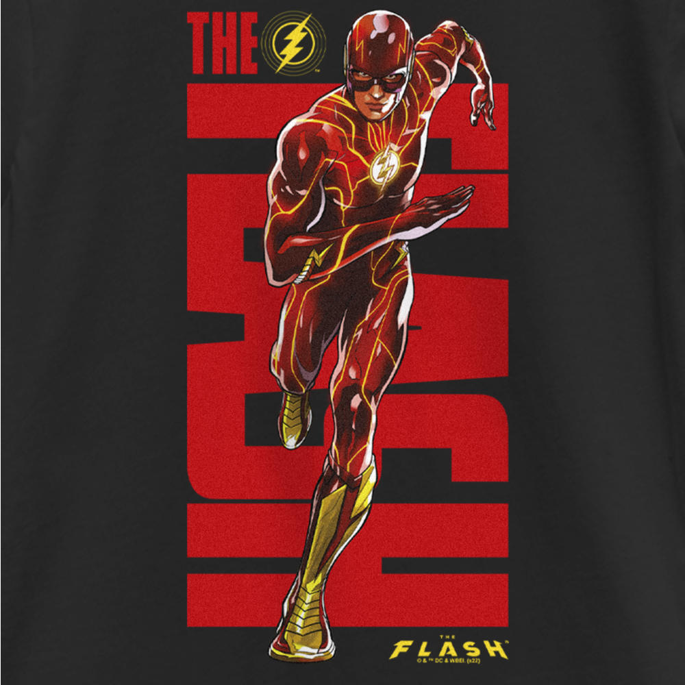 The Flash Girl's The Flash Speedster Bold Red Logo  Graphic T-Shirt