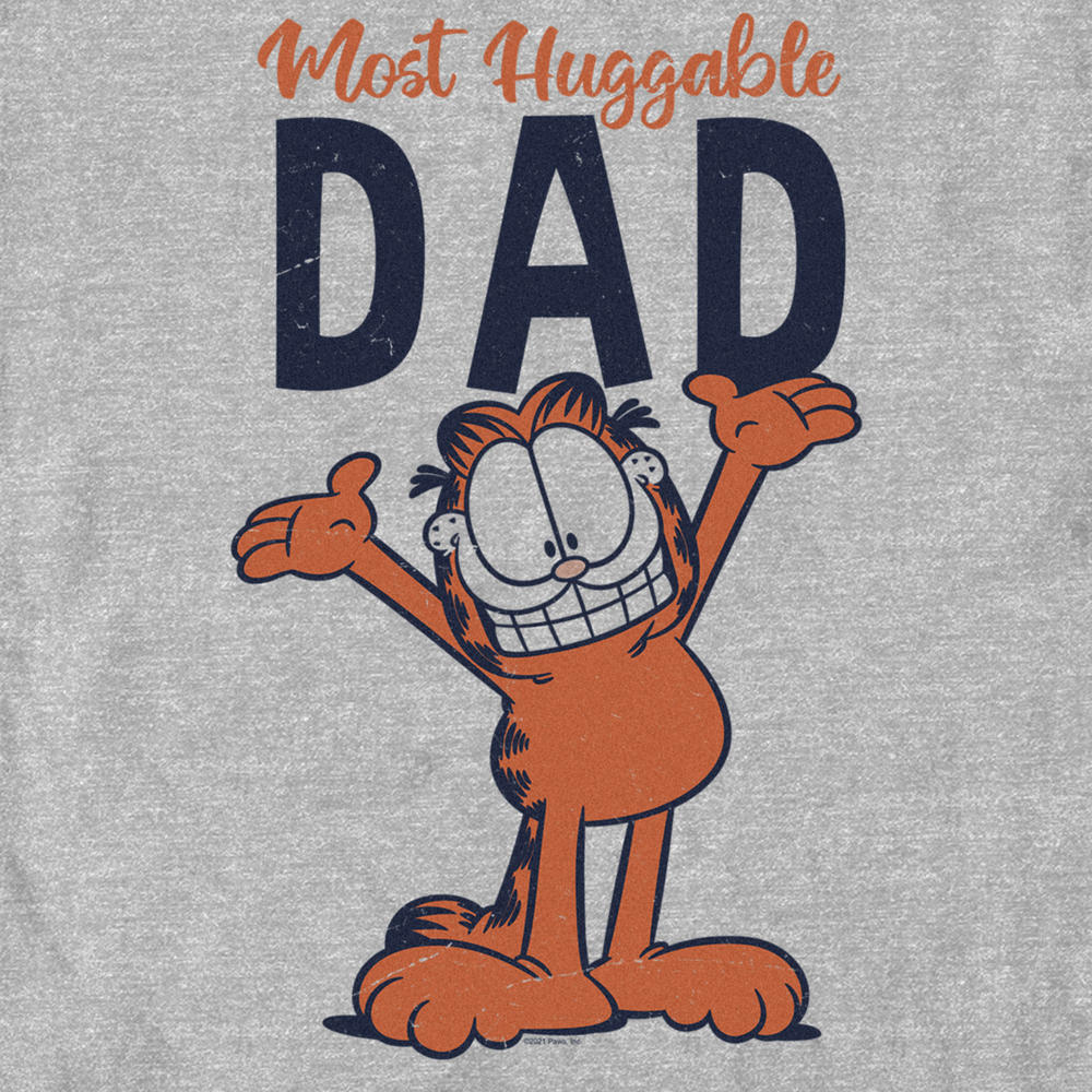 Garfield Men's Garfield Most Huggable Dad  Graphic T-Shirt