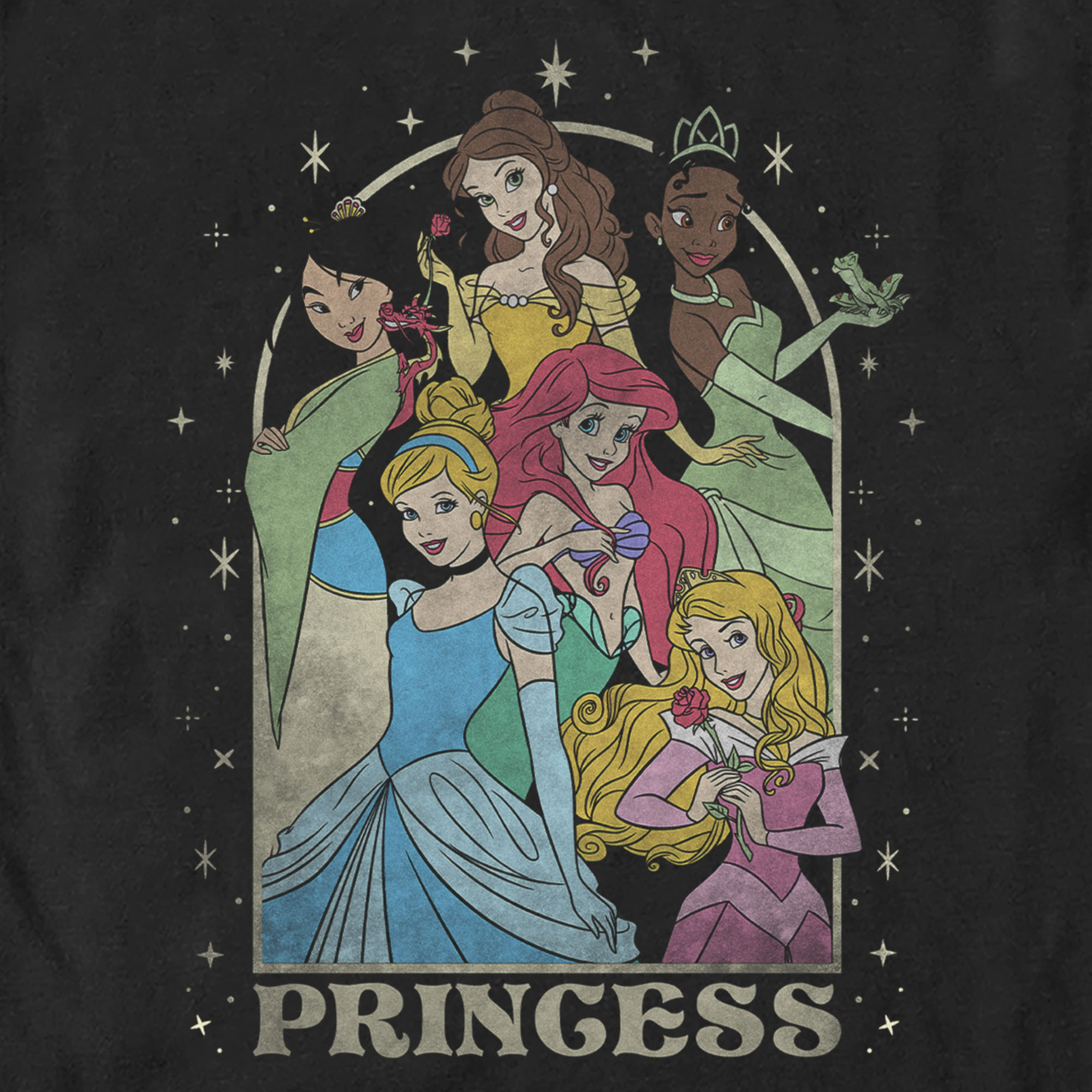 Disney Men's Disney Princess Arch  Graphic T-Shirt