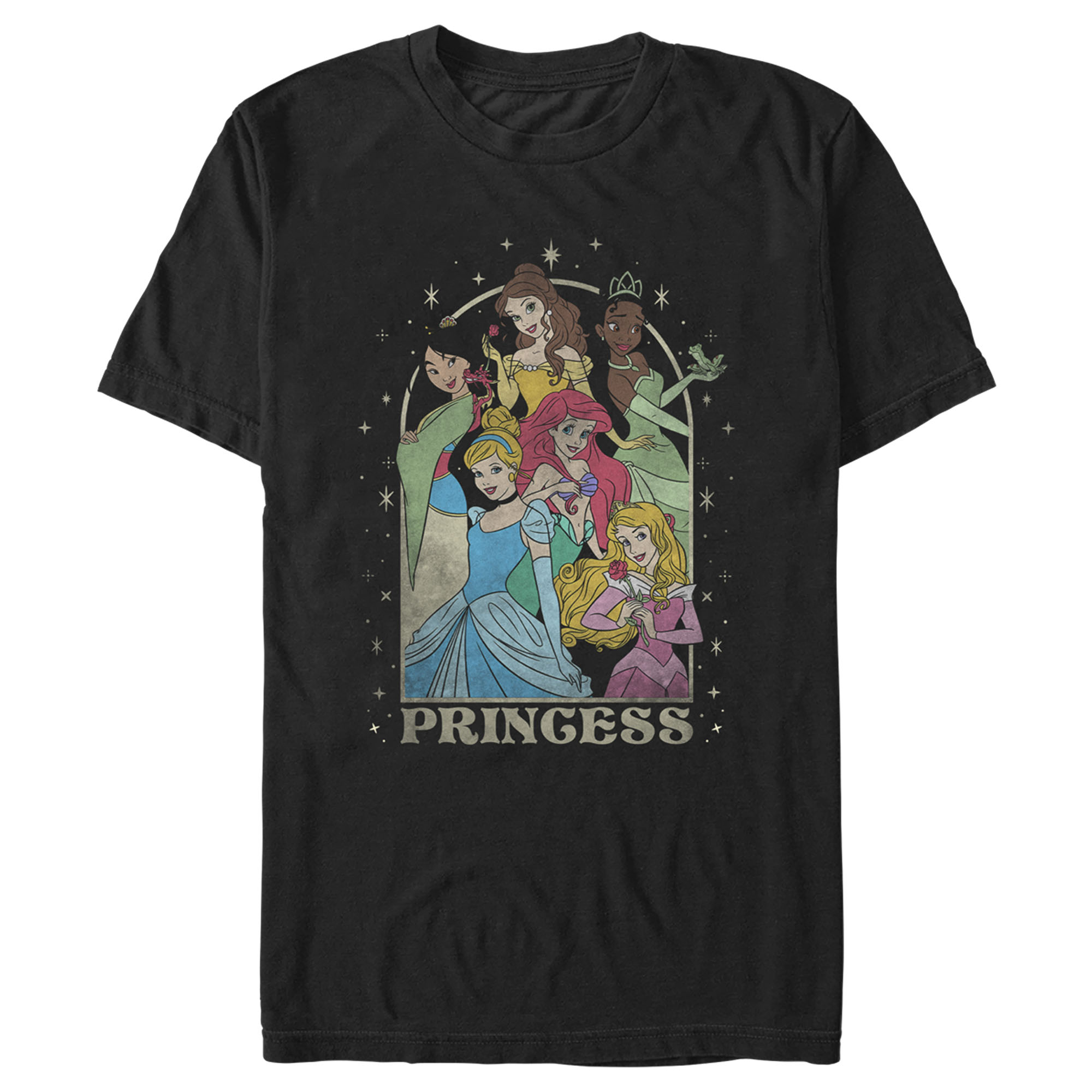 Disney Men's Disney Princess Arch  Graphic T-Shirt