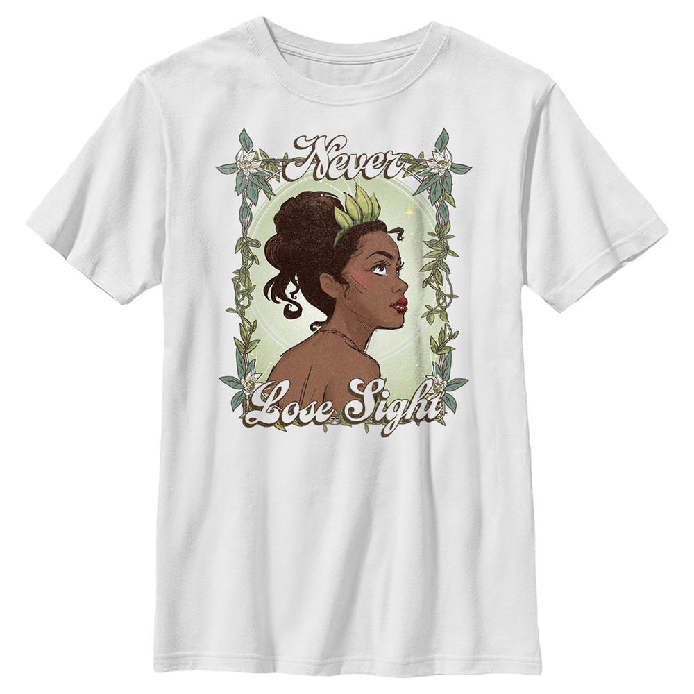 The Princess and the Frog Boy's The Princess and the Frog Tiana Never Lose Sight  Graphic T-Shirt