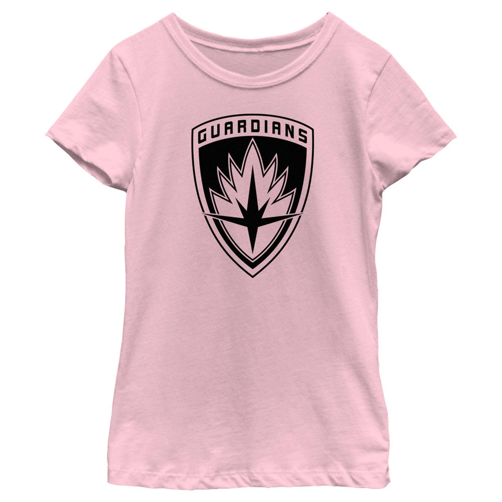 Guardians of the Galaxy Vol. 3 Girl's Guardians of the Galaxy Vol. 3 Black and White Badge  Graphic T-Shirt