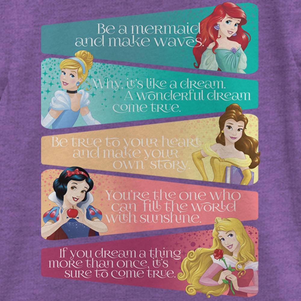 Disney Girl's Disney Princess Advice  Graphic T-Shirt