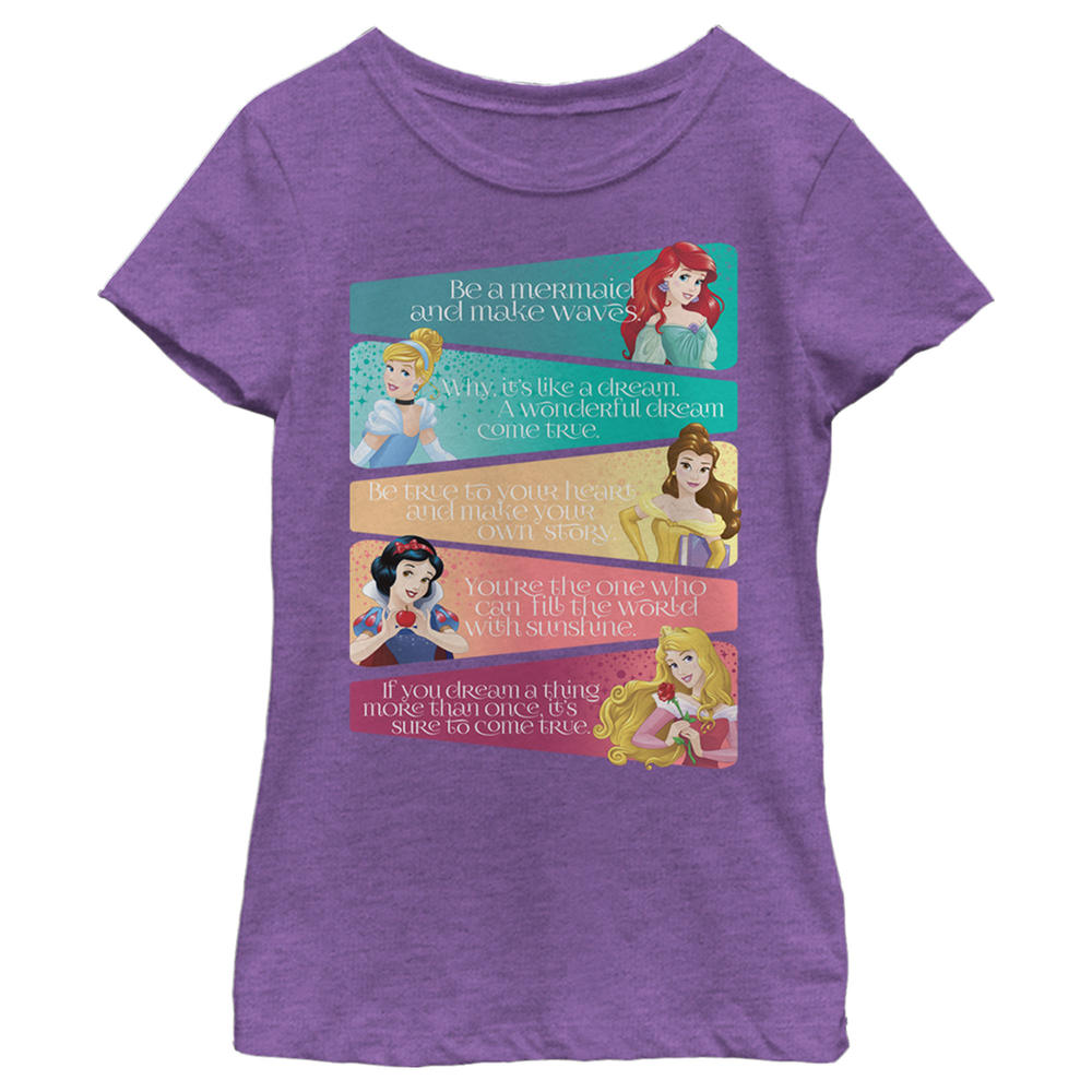 Disney Girl's Disney Princess Advice  Graphic T-Shirt