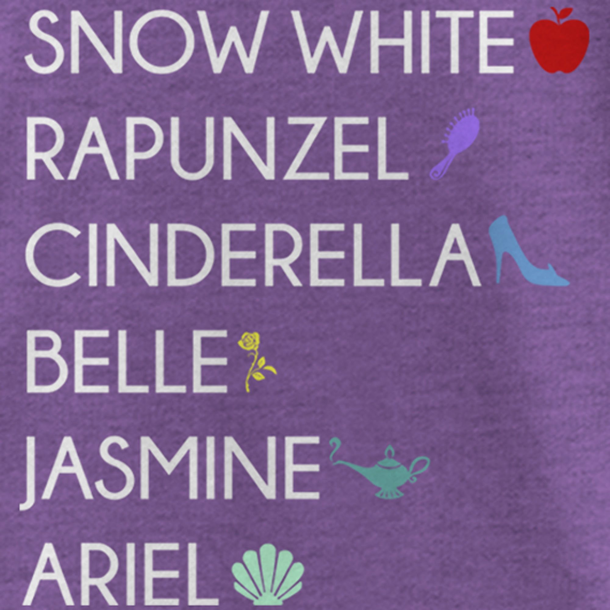 Disney Girl's Disney Princess Items  Graphic T-Shirt