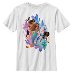 The Little Mermaid Boy's The Little Mermaid Group of Mermaids  Graphic T-Shirt