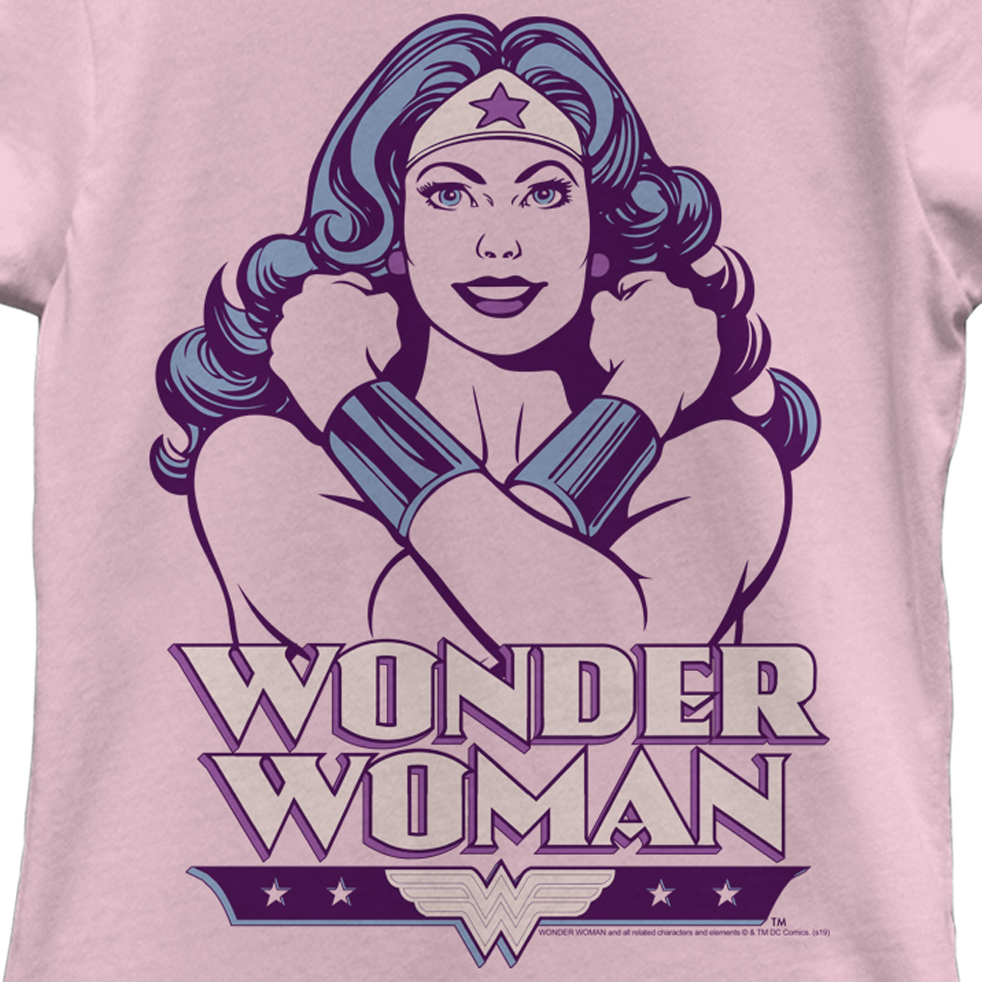Wonder Woman Girl's Wonder Woman Arms Crossed Pose  Graphic T-Shirt
