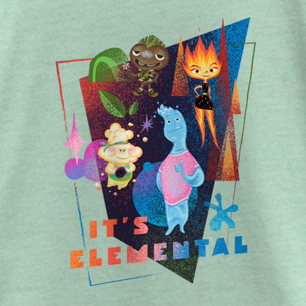 Elemental Girl's Elemental Distressed Characters It's Elemental  Graphic Tee